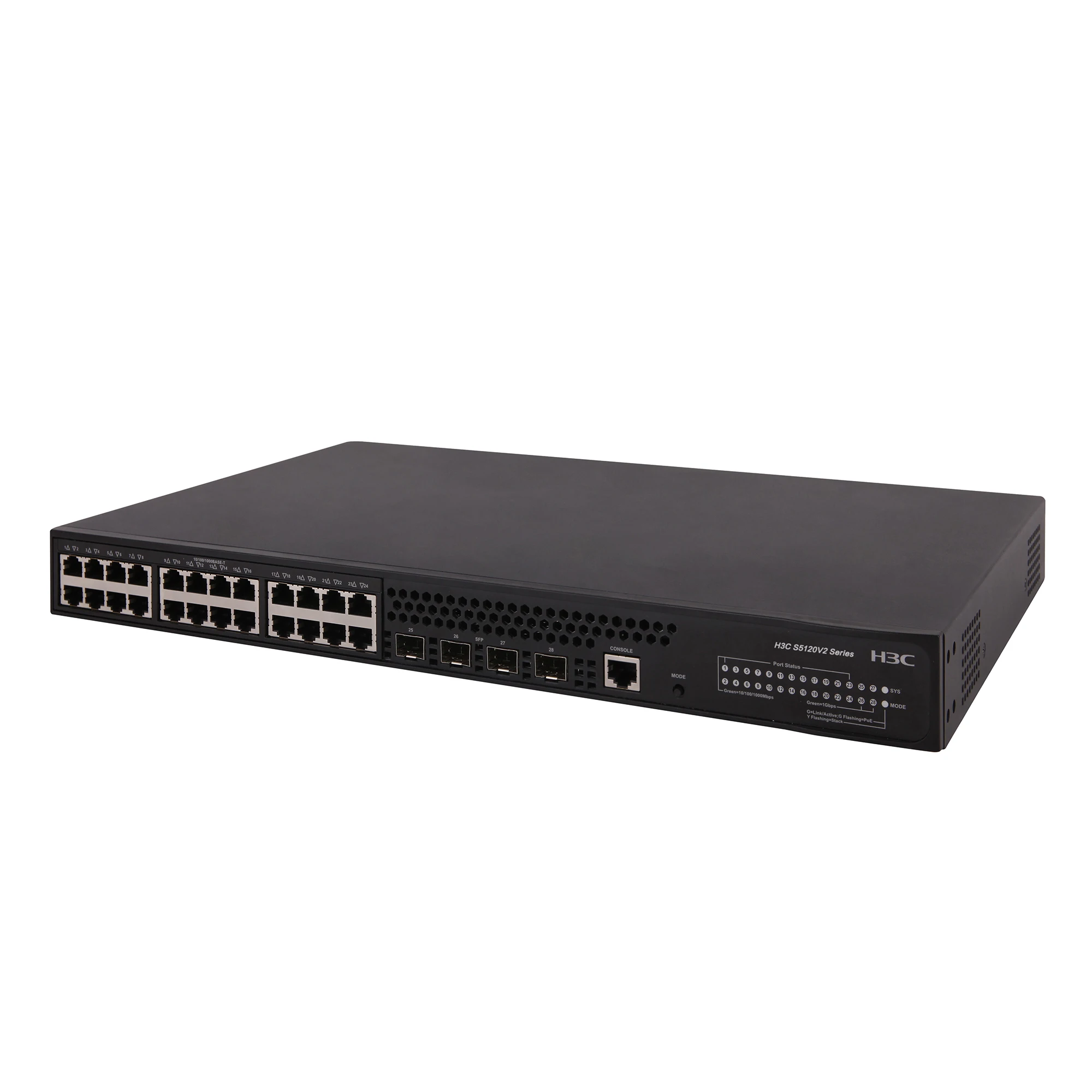 

【Brand new】New and Original High Performance POE+ Gigabit 28-Port 336Gbps H3C S5120V2-28P-PWR-LI RJ45 Ethernet Network Switch
