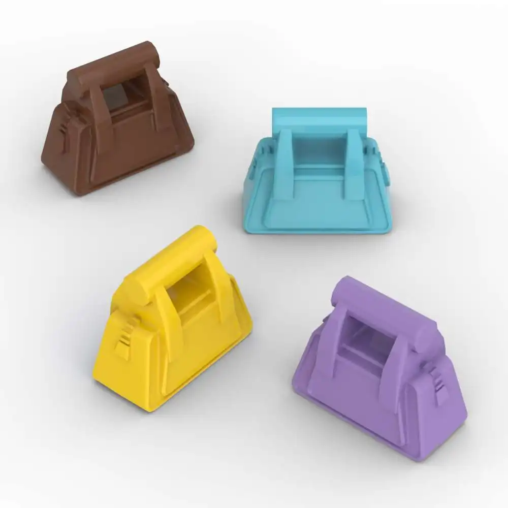 MOC 10 قطعة 93091 حقيبة يد بنة يده ملابس الجسم التراص استبدال الطوب ألعاب إبداعية الكبار الأولاد هدايا العيد