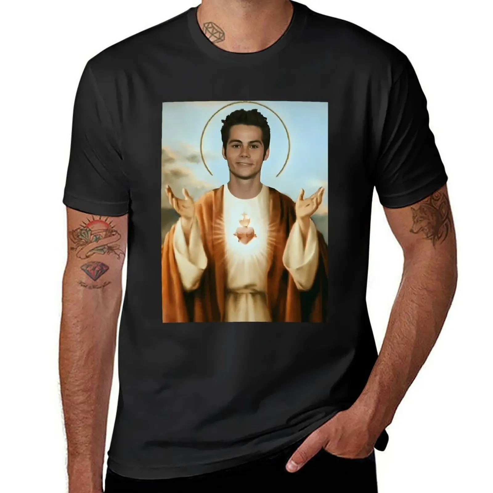 Dylan O'Brien Jesus T-Shirt summer clothes boys whites anime Men's t-shirts