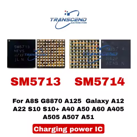 5-50PCS Charging power IC SM5713 SM5714 For Samsung A8S G8870 A125, Galaxy A12 A22 S10 S10+ A40 A50 A60 A405, A505, A507, A51