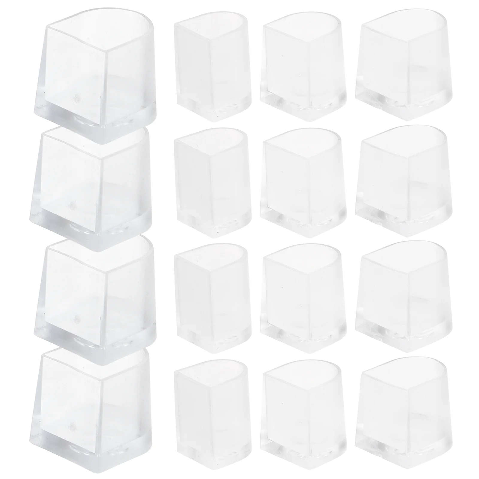 

16 Pairs Non-slip High Heels Cover Protectors Clear Tips Caps for 22X16CM Pvc Security +