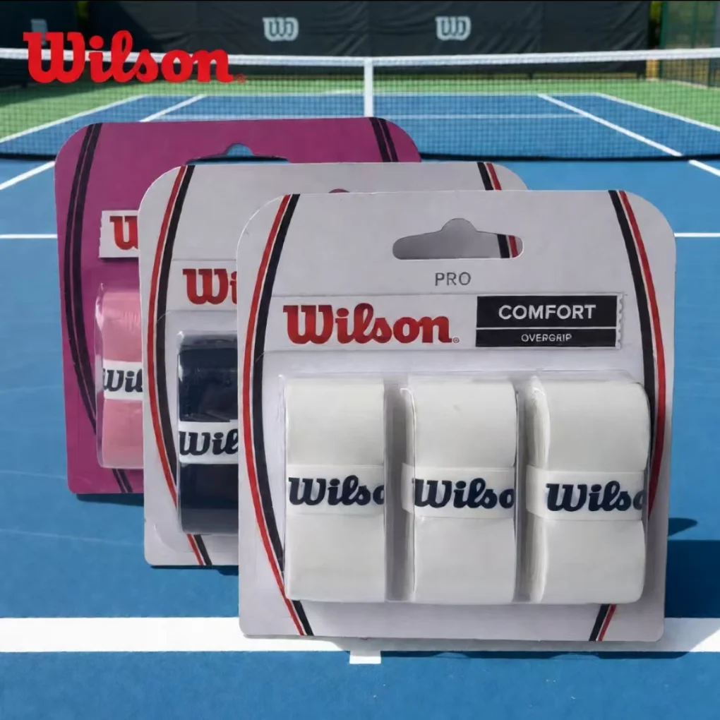 Cinta de Agarre para Raqueta de Tenis Wilson, Absorbente de Sudor, Empuñadura de PU para Raqueta de Bádminton, Cinta de Agarre para Raqueta de Tenis, Cinta de Agarre para Raqueta de Pádel