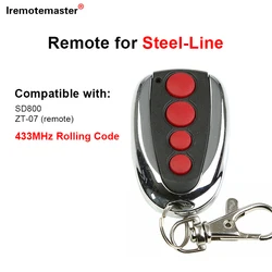 Compatible Steel-Line ZT-07 433.92Mhz Garage Door Remote SD800 Opener transmitter