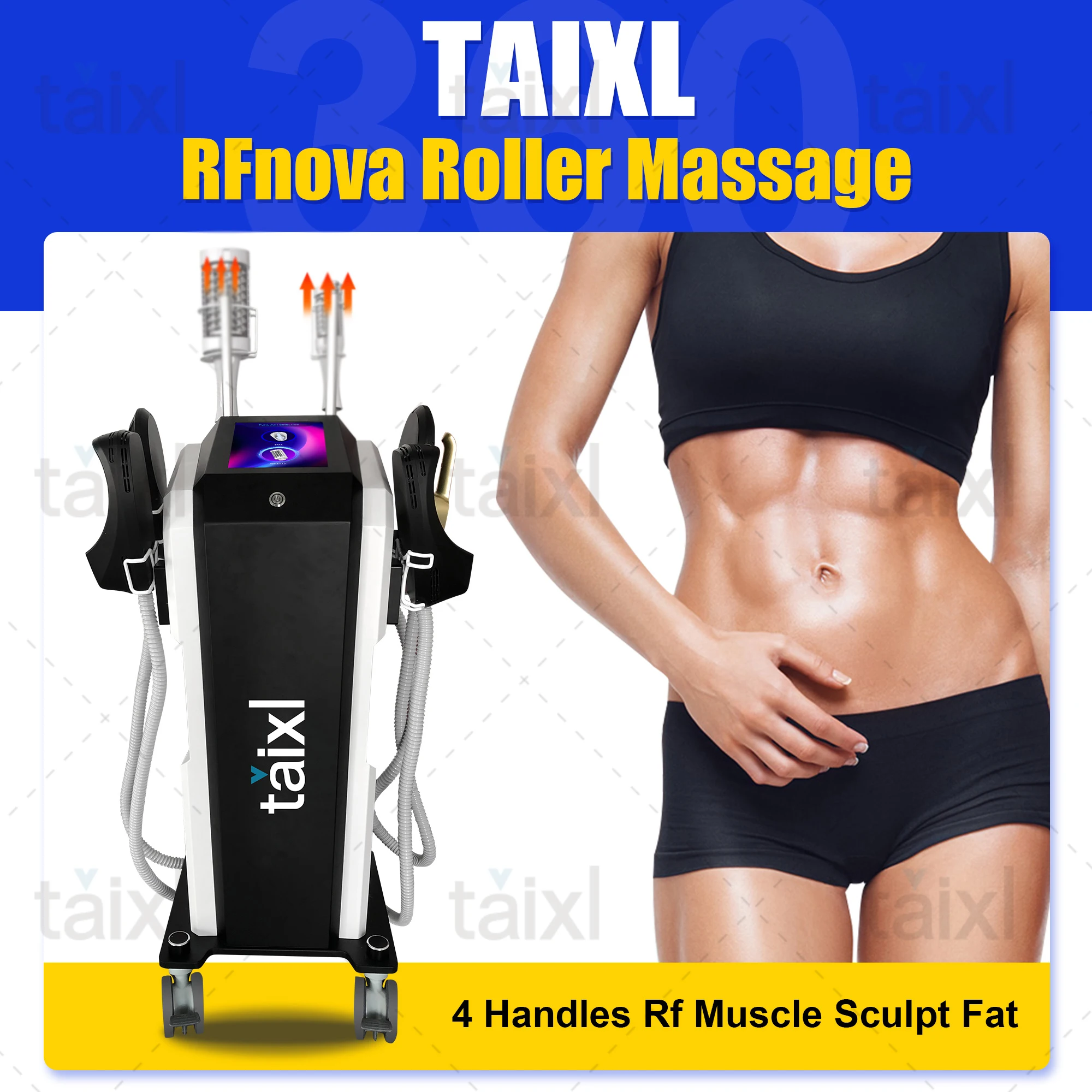 New Talxl DLS-EMS Neo Nova Hi-emt Machine With Stimulation Radio Frequency Handles Option Roller Massage