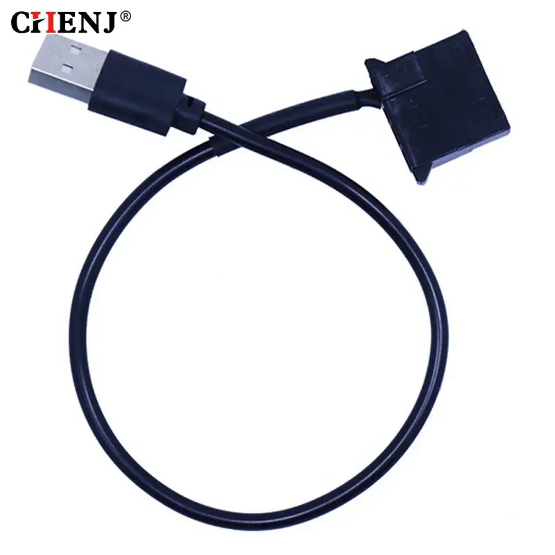 1pc USB to 4 Pin Molex Fan Power Cable Computer Case Adapter Cord 4Pin Female to 5V USB Male USB Adapter Cable