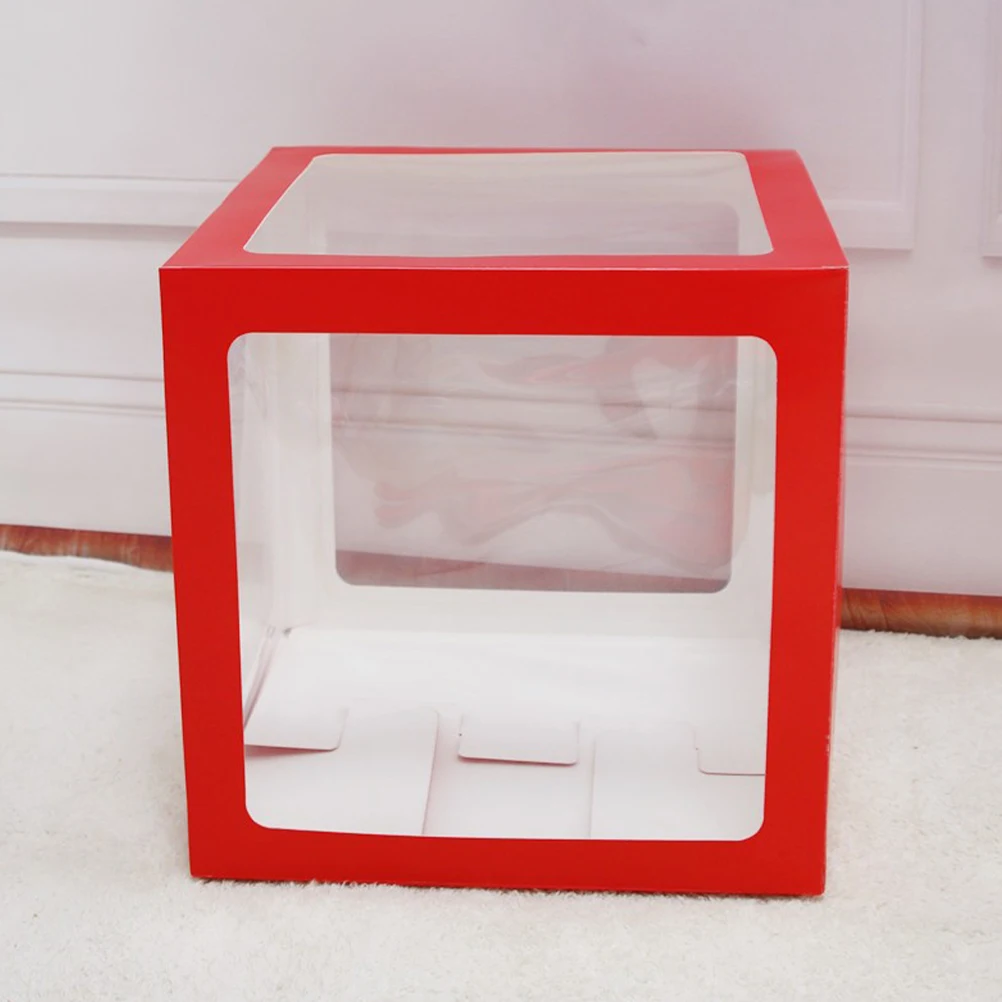 

4 Pcs Balloon Box Blocks Boxes Party Supplies Decoration Wedding Birthday Cases Decorative Balloons