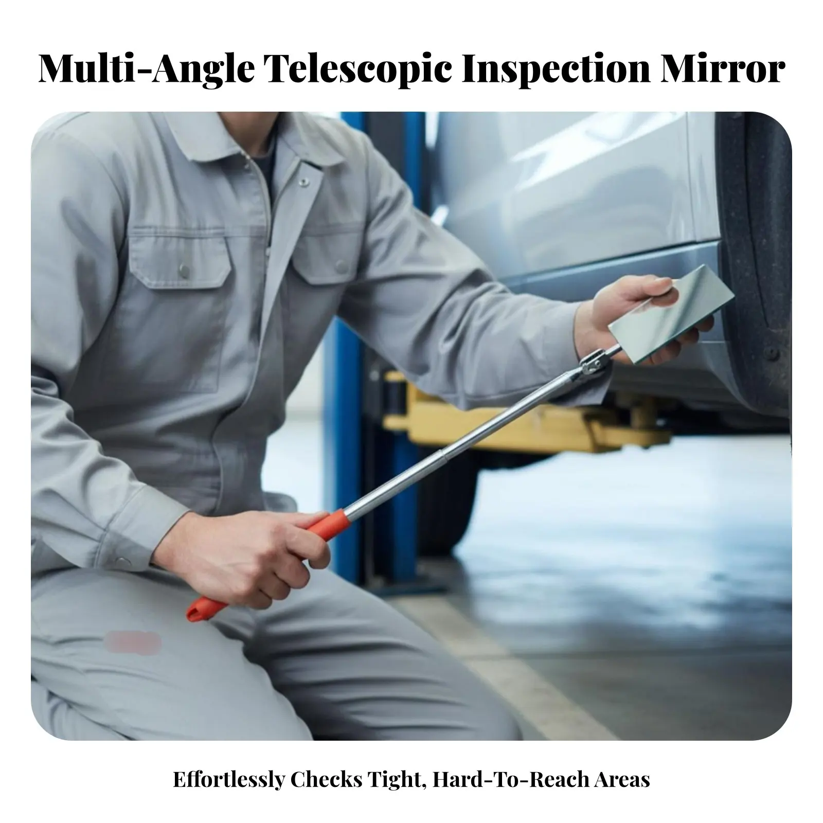 

Under Vehicle Inspection Mirror Portable Telescopic Inspection Mirror Security Equipment Stainless Steel Long-Lasting