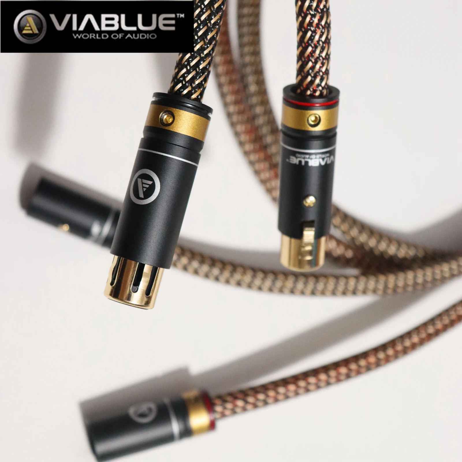 1pair Viablue original audiophile grade 3 pin XLR audio wire CD tube amplifier High Fidelity balanced male/female cables