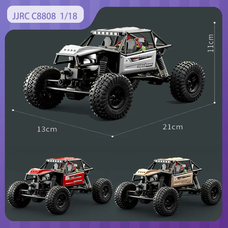 

New JJRC C8808 RC Cars 1/18 4WD high-speed off-road climbing vehicle 2.4G full proportional throttle simulate model RC car gifts