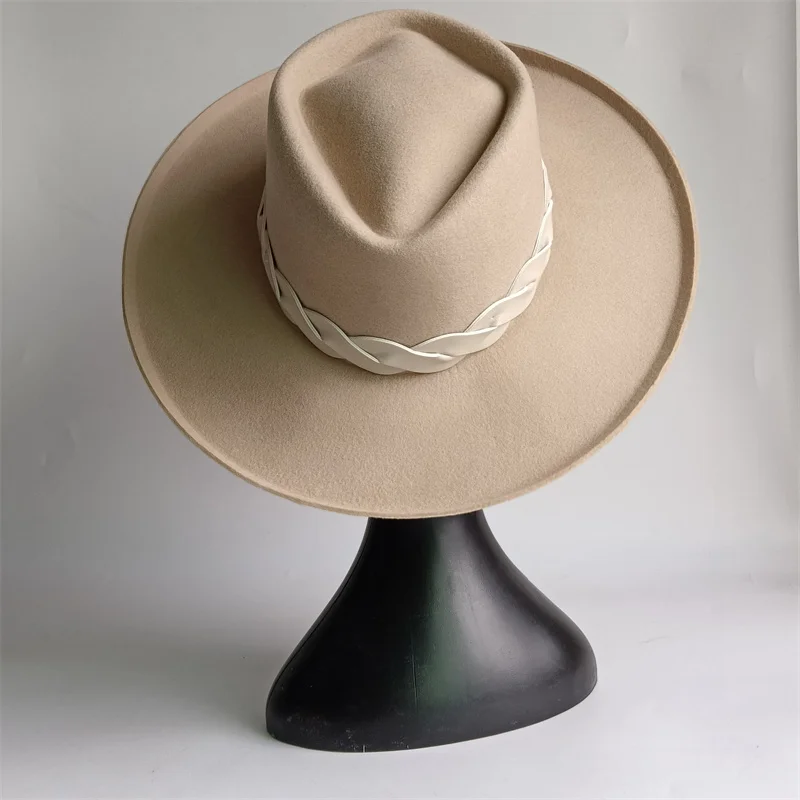 

ШЕРСТЯНАЯ шляпа в форме ромба, топ для мужчин и женщин, повседневная черная шляпа свиного пирога, джентльменская кепка Trilby Jazz, сомбреро hombre