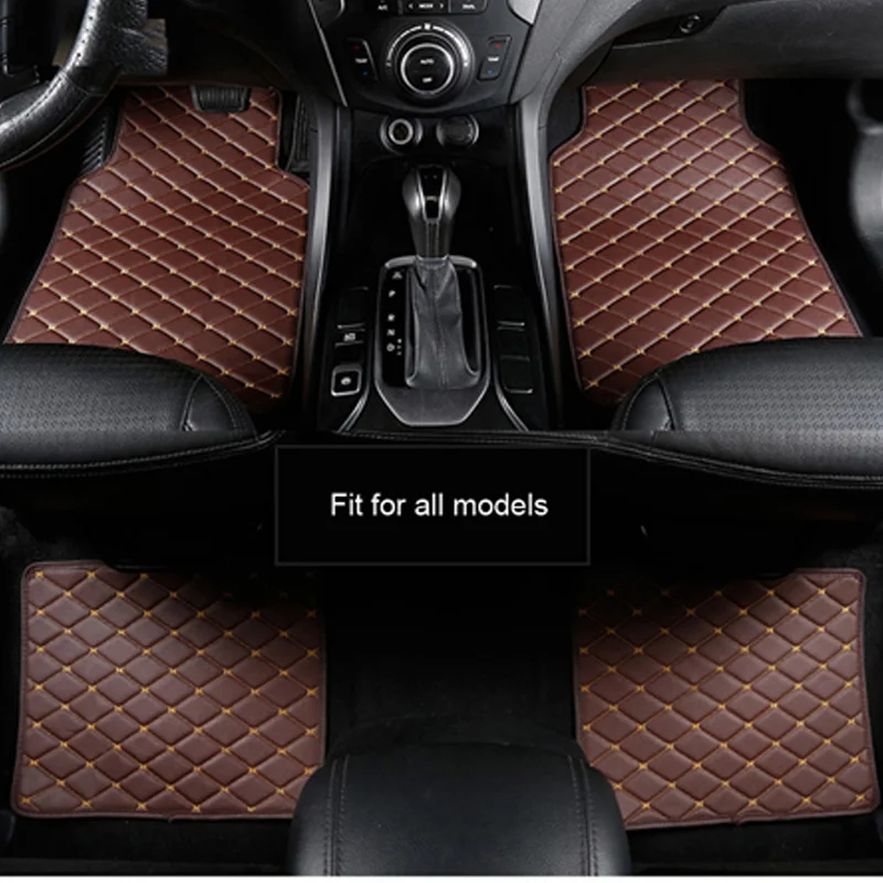 Universal car floor mats for Volkswagen CC Eos Golf Jetta Passat Tiguan Touareg sharan 5D car-styling carpet floor liner