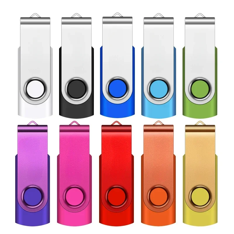 Mini clé USB créative rotative, clé USB, clé USB, cadeau, mode, noir, 8 Go, 16 Go, 32 Go, 64 Go, 128 Go