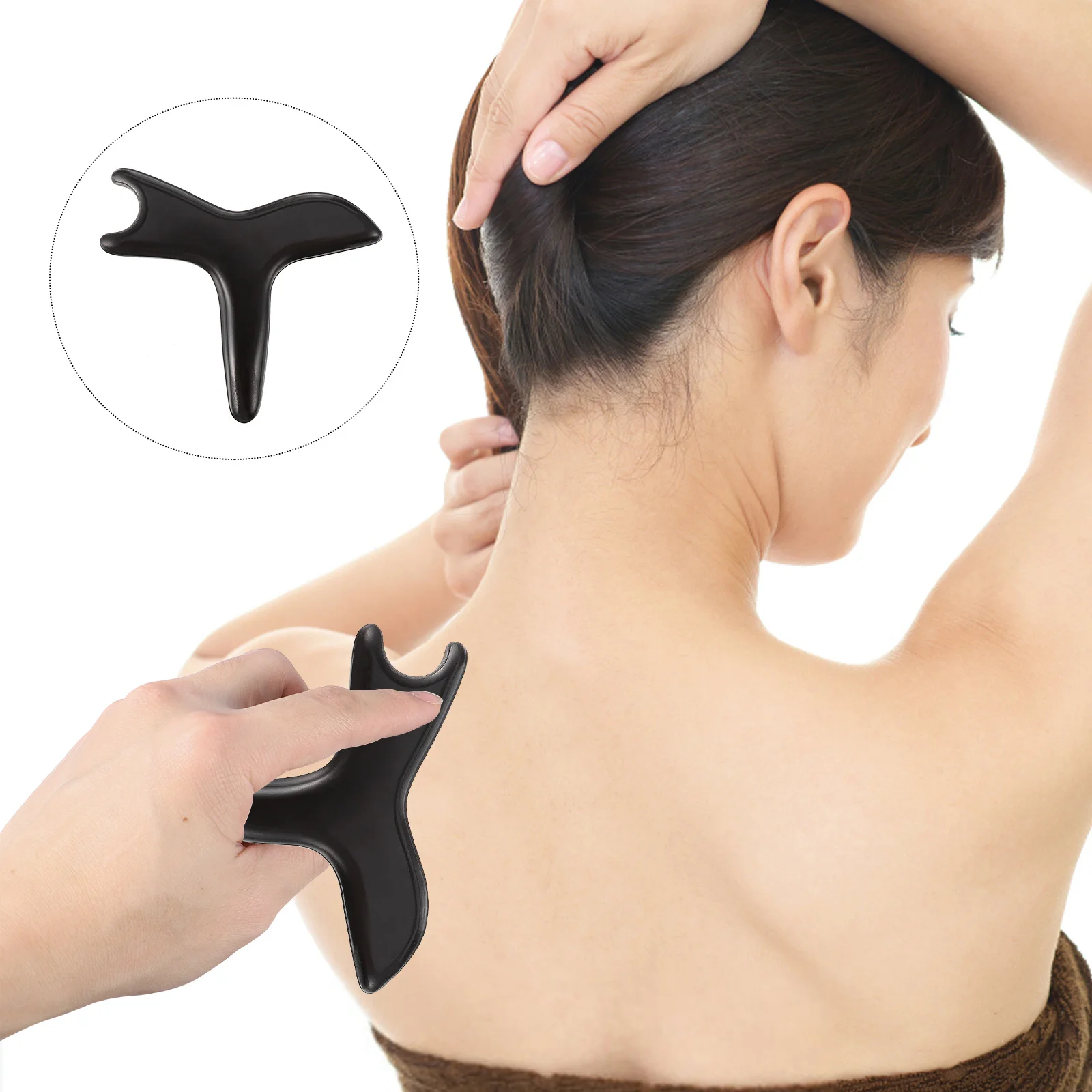 

Multi-functional Massaging Tool Guasha for Scraping Plate Neck Board