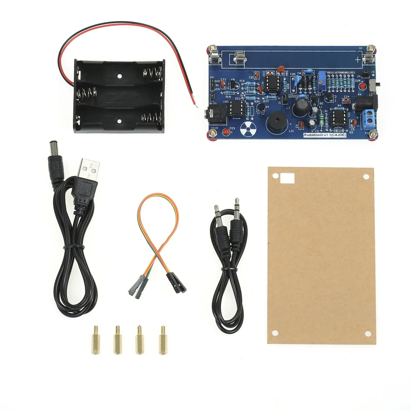 D2 Assembled Radiation Detector System DIY Miller Tube Nuclear Radiation Detector Geiger Counter Kit Module Experimental Modu