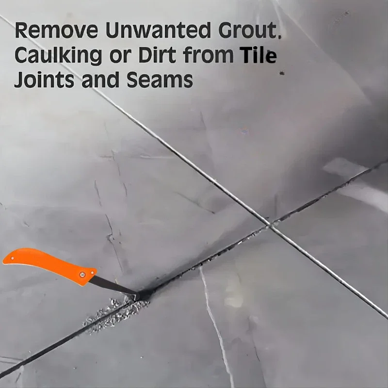 قطعتان من أداة سحب الأعشاب شديدة التحمل - أداة إزالة الأعشاب المعدنية المتينة للحديقة، قابلة للطي وخفيفة الوزن للمروج والمسارات، بدون بطاريات، برتقال #6