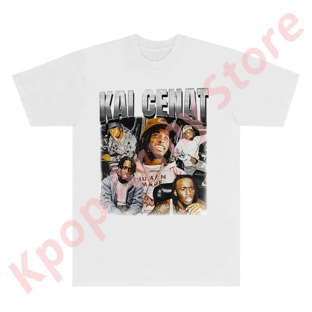 Kai Cenat Vintage T-shirts New Logo Merch Tee Women Men Fashion Casual HipHop Style Short Sleeve