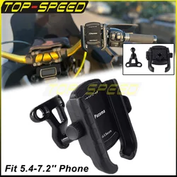 For Softail Street Bob Fat Bob Sport Glide Slim Fat Boy 114 Harley Motorcycle 5.4-7.2'' Cellphone Holder Handlebar Stand Mount