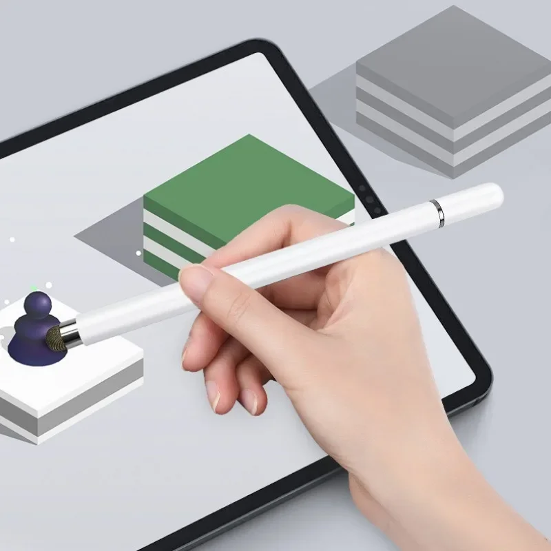 قلم عالمي 2 في 1 للكمبيوتر اللوحي المحمول Android IOS Phone iPad ملحقات الرسم اللوحي قلم لمس بشاشة سعوية #6