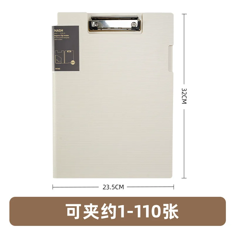 A4 Transparent Folder With Single Strong Clip Large Capacity For Storing Documents Contracts And Office Supplies