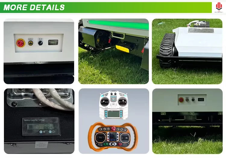 CE-gecertificeerde afstandsbediening lithiumbatterij grasmaaierrobot Stil en milieuvriendelijk voor tuinen en boerderijen