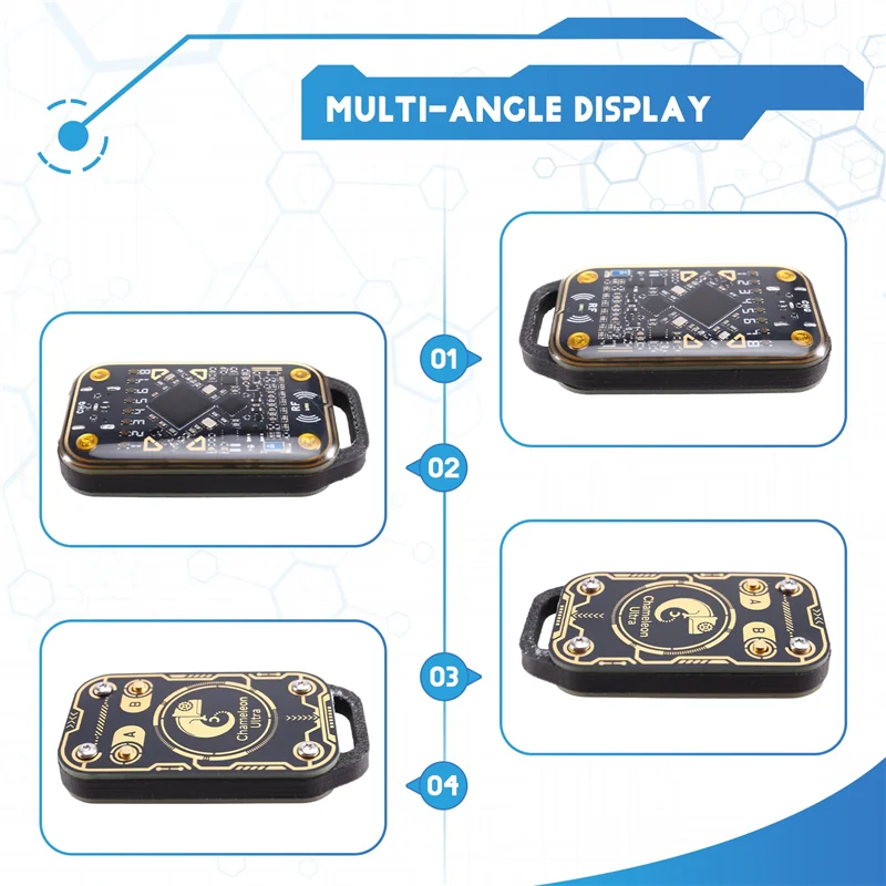 ABZW Bunglon Ultra RFID Pembaca Chip Pintar Kartu Pintar Emulator ID IC 125Khz 13.56Mhz Dekode Kartu Duplikator NFC