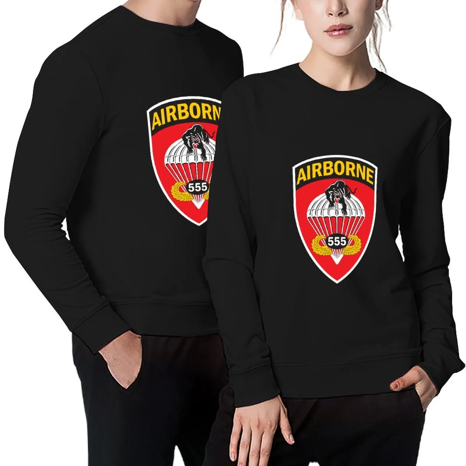 

555th Triple Nickle Parachute Infantry Battalion Patch Pullover tracksuit blouse mens clothes sweatshirts for men