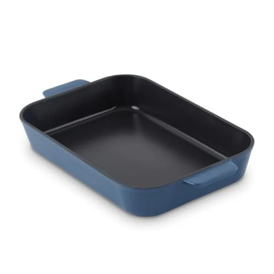 

Zakarian x Nonstick Cast Iron Baker - Oven-Safe Baking Pan for Pasta Casseroles Crumbles and More - Easy-Release Rust-Resistant