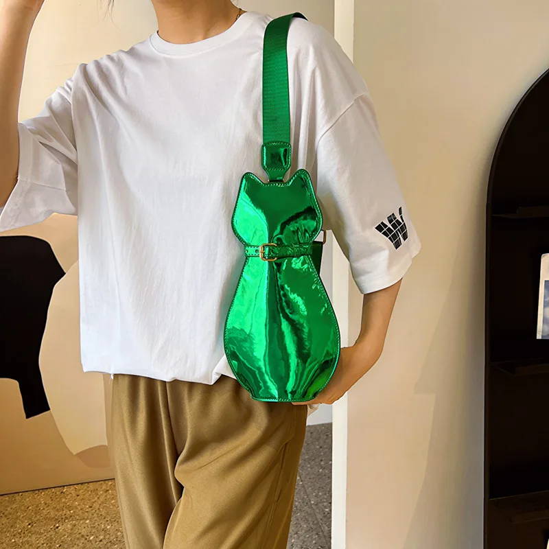 Shoulder Single Cute Bag New Funny Wide Strap Crossbody PU Handbags For Women Casual High-Quality Messenger Versatile Luxury