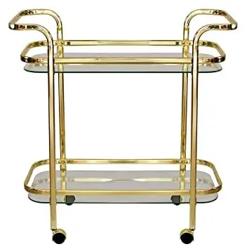 Latest Stainless Steel Trolley bar Cart for Home Catering Hotel Restaurant Kitchen Food Serving Trolley Wine & Glasses Holders