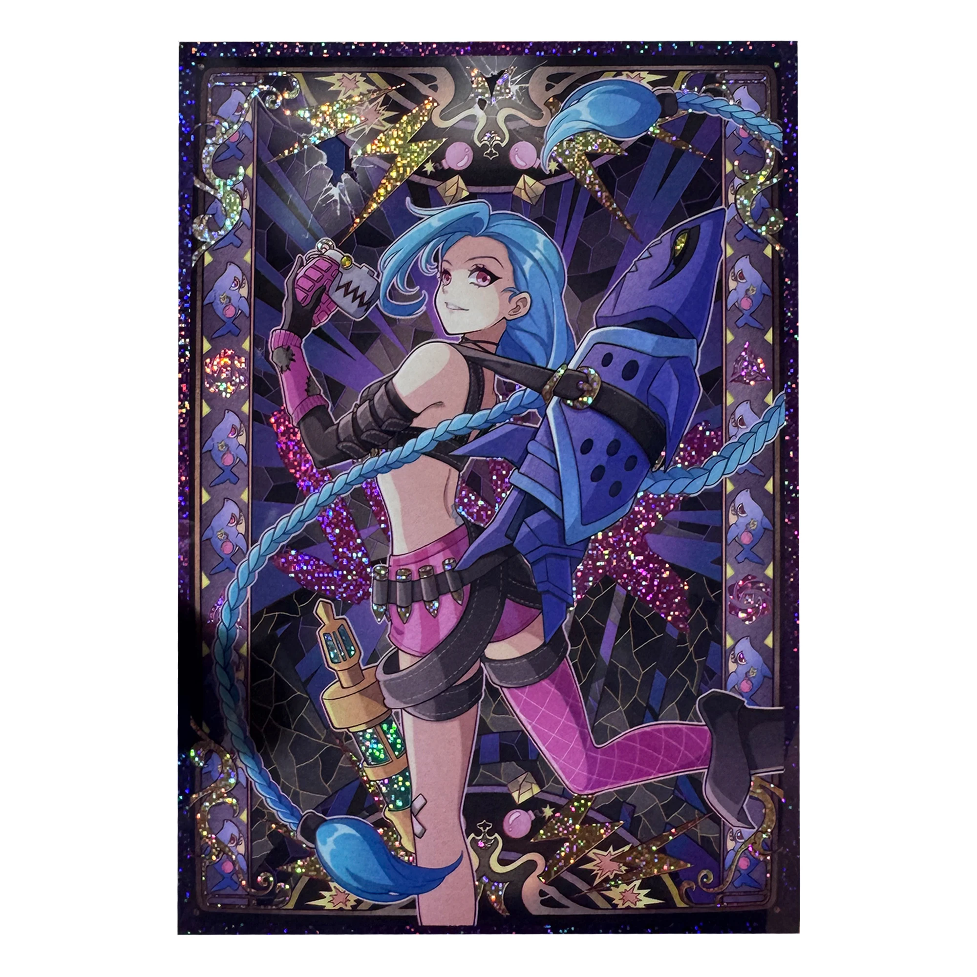 

50Pcs/set 66X91Mm Diy Self Made Goddess Story Cannon Jinxs Card Sleeve Ws Opcg Ptcg Card Protection Cover Anime Card Gift Toys