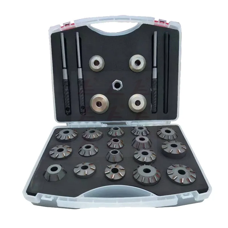 

Dia.40-54mm 26pcs Truck Engine Valve Reamer Diamond Carbide Grinding Wheel Set With Four Grinding Stones