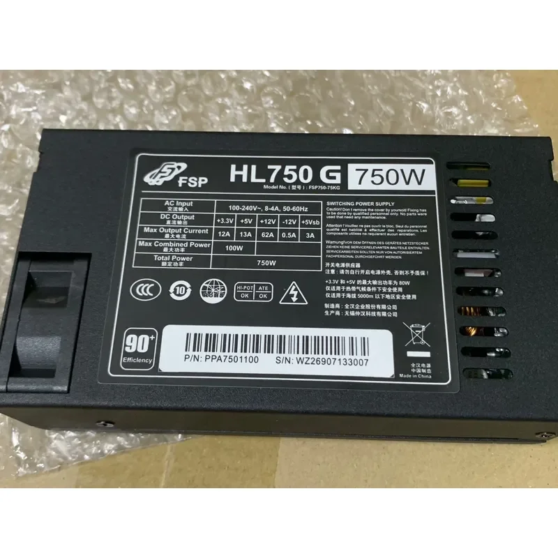for Quanhan 750W 600W Full Modular FLEX12V Small 1U Power Supply for IT Server