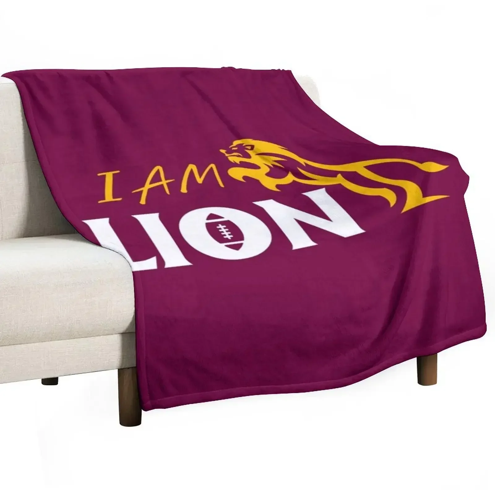 

Brisbane Lions Throw Blanket Vintage Sofa Blankets