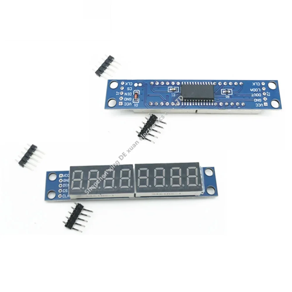1 Uds MAX7219 Módulo de Control de pantalla de tubo Digital Led de 8 dígitos para Arduino 3,3 V 5V microcontrolador controlador serie 7 segmentos