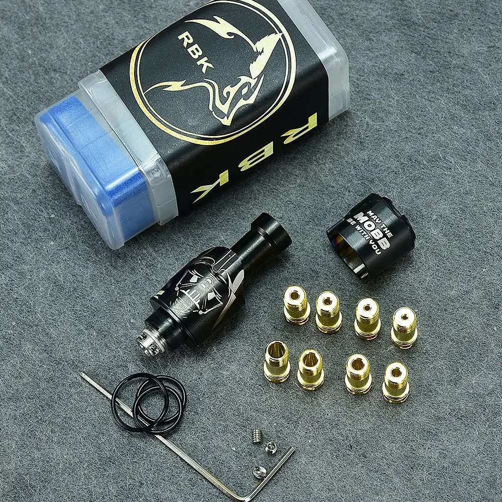 WOLFCOOLVAPE Monarchy MOBB M2 LE Vader RBA Bridge 316SS for Boro Tank Billet Box BB Mod with 1mm to 3.5mm Airflow Pins