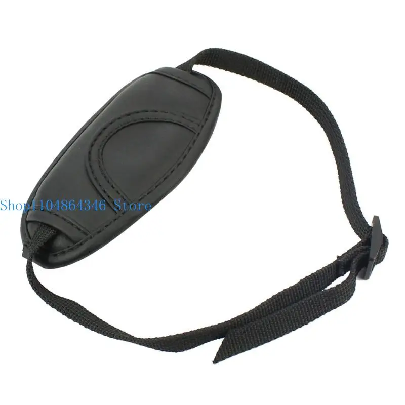 652F Adjustable PU Leather Wrist Strap with Soft Padded Cushion for Easy Attachment