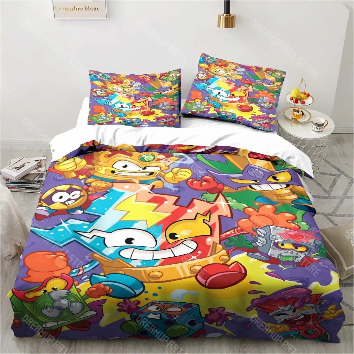 

3D Cute cartoon Super Zings Bedding Sets exquisite bed supplies set duvet cover comforter set bedding set luxury Birthday Gift