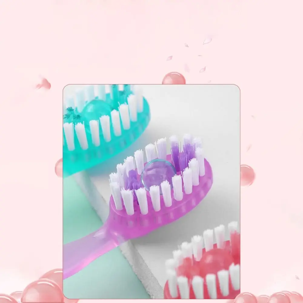 with Freshening Bead Mini Travel Toothbrush Disposable Oral Hygiene Care Toothbrushes with Floss Portable 5 in 1