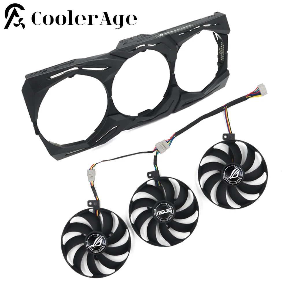 

New 87MM T129215SU Graphics Card Replacement Fan For ASUS ROG STRIX RTX 2070S 2080 2080Ti RX 5600 5700XT Video Card RGB Shell