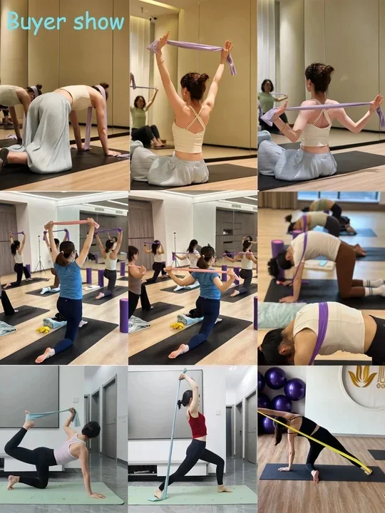 Widerstandsbänder für Workouts Übungsbänder Physiotherapie Outdoor-Fitnesstraining Pilates Heimgymnastik Dehnbare Elastische Bänder – Detail 18