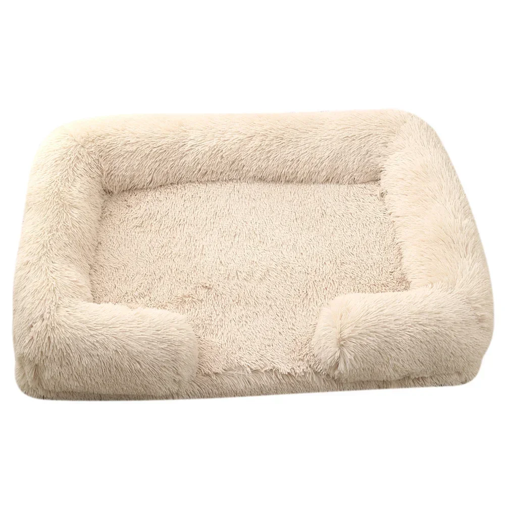 Lit Orthopédique en Mousse à Mémoire de Forme pour Chien, Lit en Bois Fcam, Refroidissement, Peluche, Coton PP