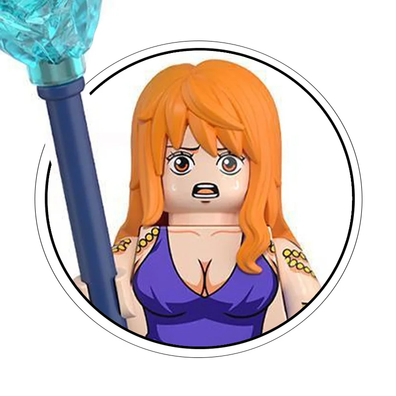 72-teiliges Neues Modell Luffy Zoro Nami Sanji Chopper Bausteine Mini-Actionfiguren Zubehör Weihnachtsgeschenke für Kinder