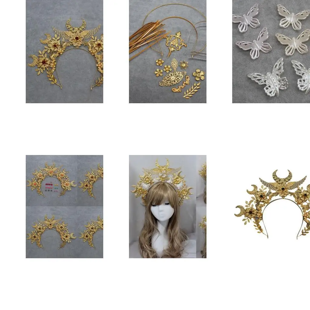 

R1WE Girl New Year Cosplay Hair Hoop Angel Headband Performance Hair Decor