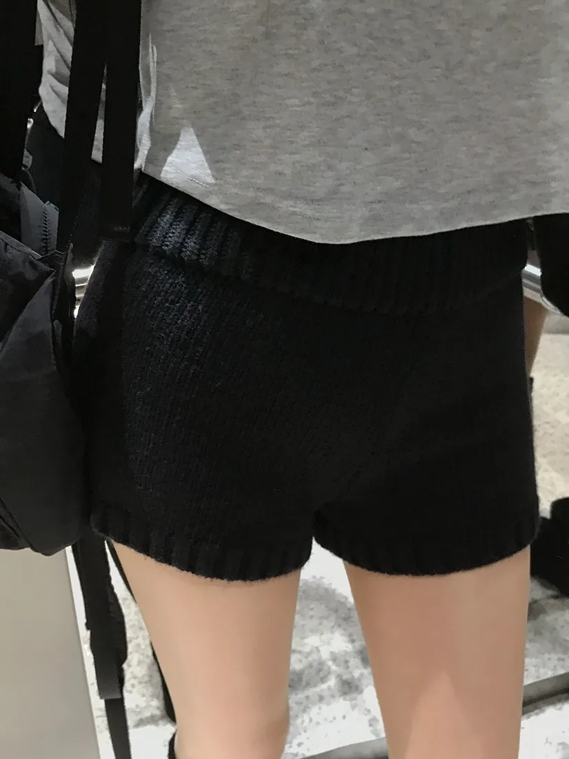 أنيقة عالية الخصر محبوك ort السراويل مرونة الخصر الخريف الشتاء التخسيس تنوعا قاعدة طبقة السراويل الساخنة للنساء لباس غير رسمي