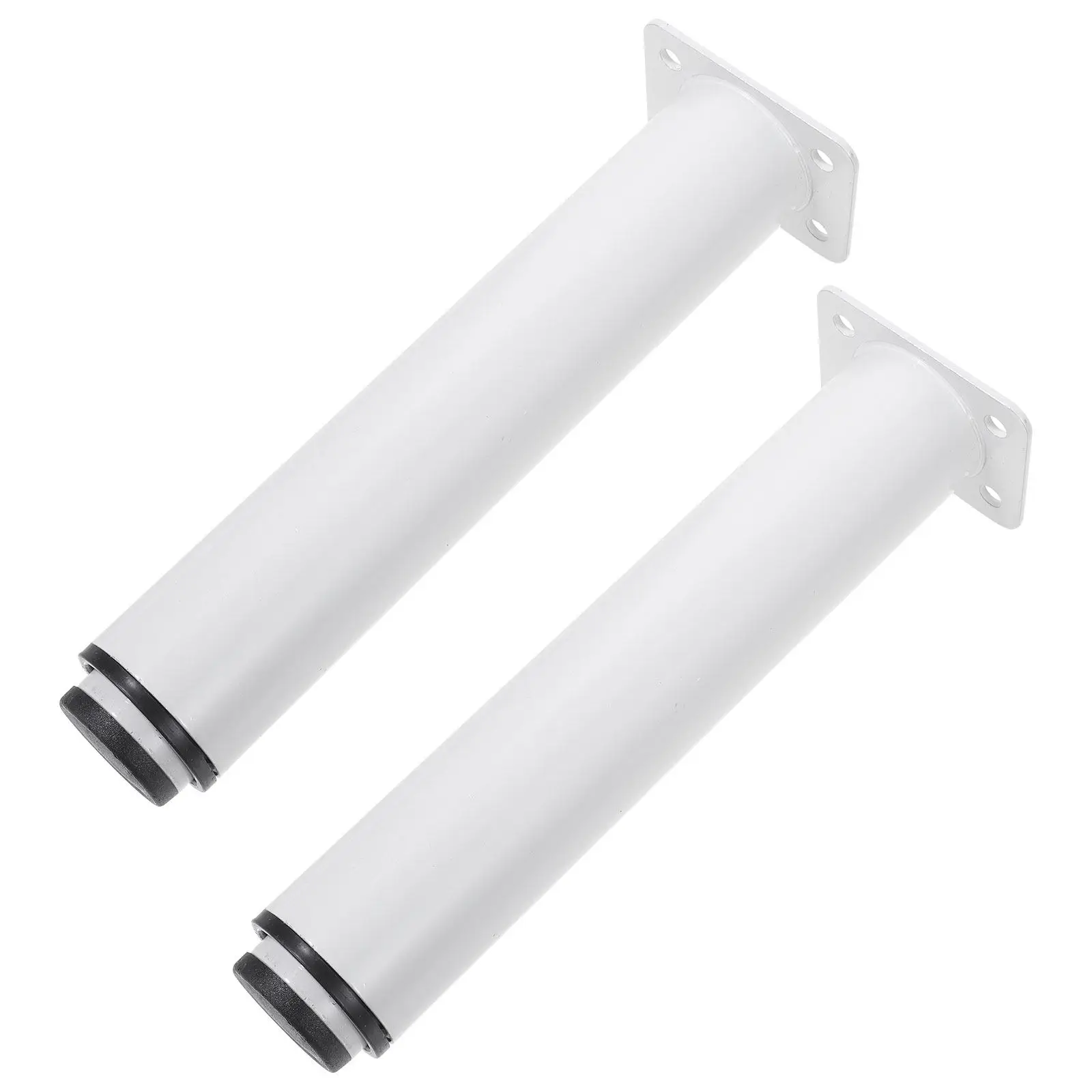 

2Pcs High Load Capacity Adjustable Furniture Legs Iron Cabinet Legs with Mute Anti-Scratch Feet for Tables Desks Benches