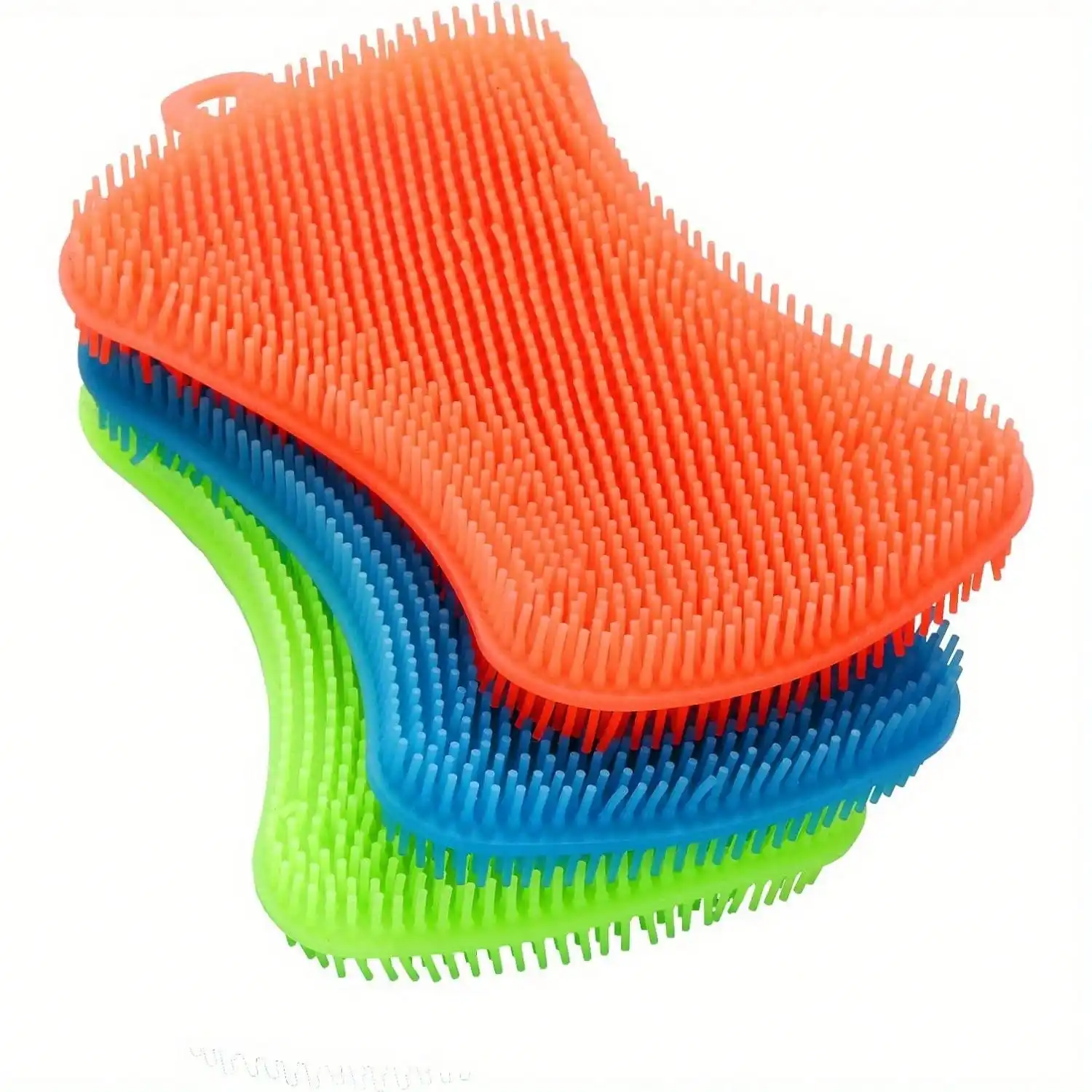 

3pcs Silicone Dish Sponges, Super Silicone Sponges, Multi-Purpose And Efficient Sponge Kitchen Gadgets, Especial Delicate Kitchen Sponge Brush