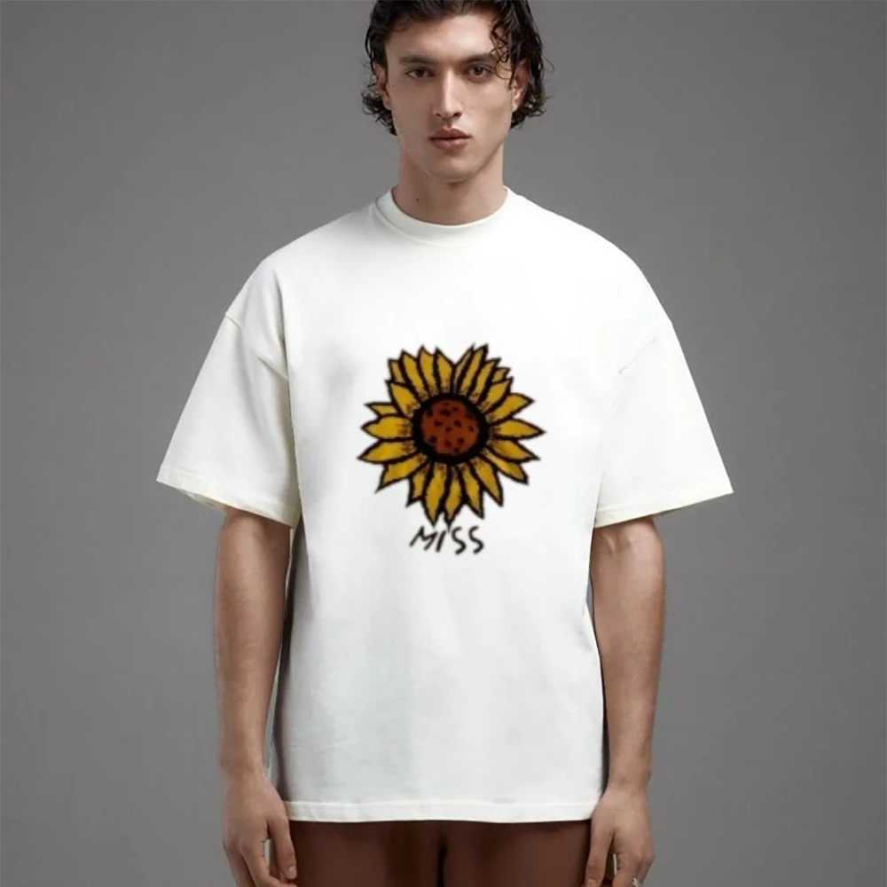 

Retro Trend Men's Pure Cotton Short Sleeve T-Shirt Harajuku Y2K Print Loose Casual Top Breathable Comfort Versatile Design