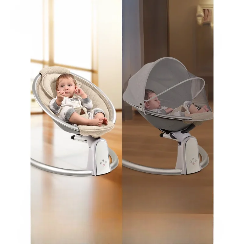 

Baby coaxing artifact Baby Newborn soothing rocking chair Adjustable coaxing electric cradle