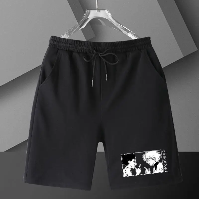 

Anime Full-time Hunter Peripheral Five-point Pants Anime Print Men's and Women's Loose Shorts Casual Summer Tide