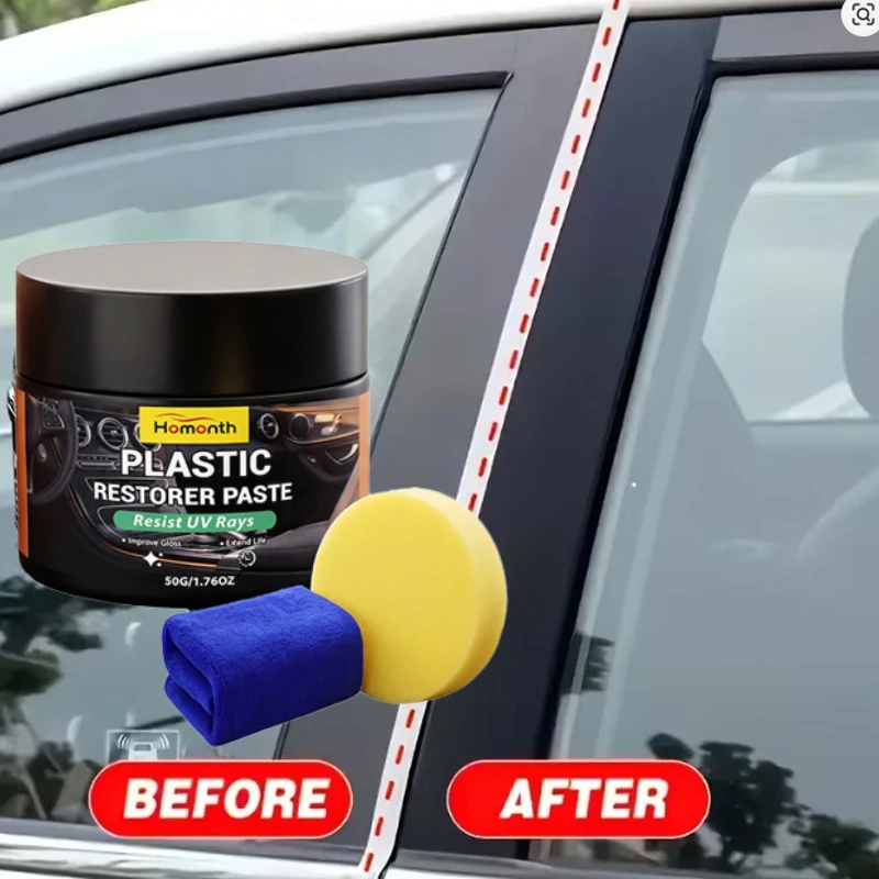 New Multi-use Car Interior Cleaner, Plastic Renew Restore Liquid, Leather Repair Tool for Daily Scratch Removal.